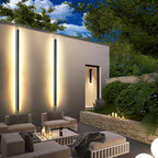Linear LED Outdoor Wall Light, Six Lengths and Three Styles