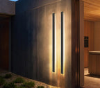 Linear LED Outdoor Wall Light, Six Lengths and Three Styles