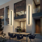 Linear LED Outdoor Wall Light, Six Lengths and Three Styles