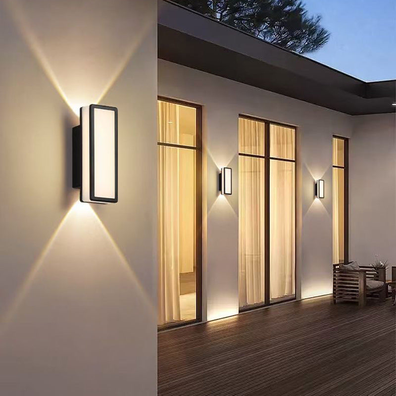 Minimalist Outdoor Up and Down LED Wall Light, IP65