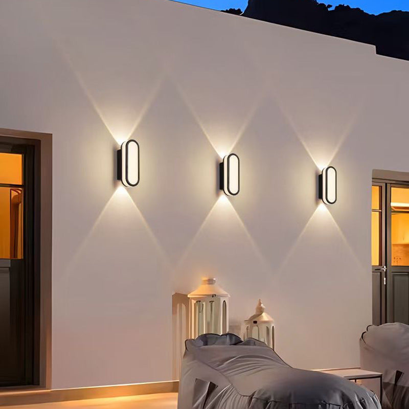 Minimalist Outdoor Up and Down LED Wall Light, IP65