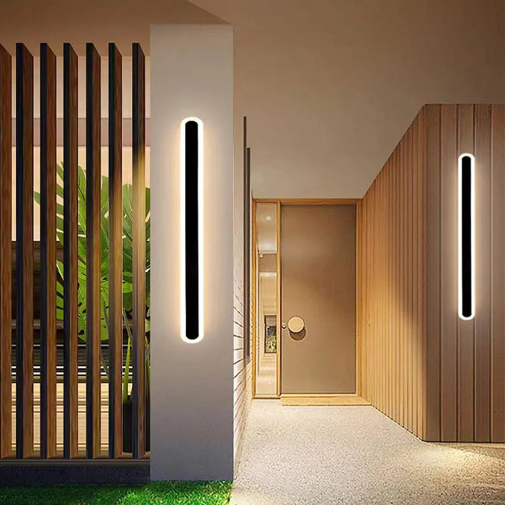 Dimmable Outdoor LED Wall Light, IP65, 40-80cm