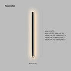 Dimmable Outdoor LED Wall Light, IP65, 40-80cm