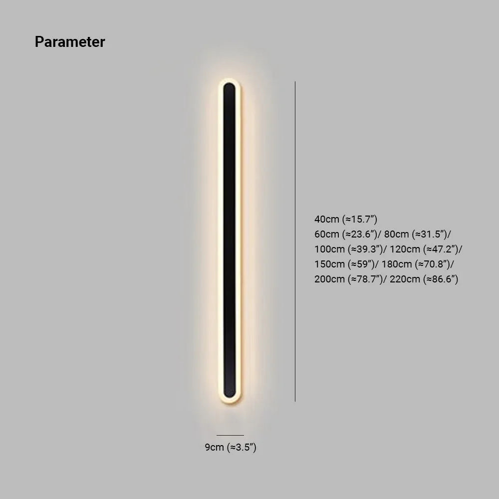 Dimmable Outdoor LED Wall Light, IP65, 40-80cm