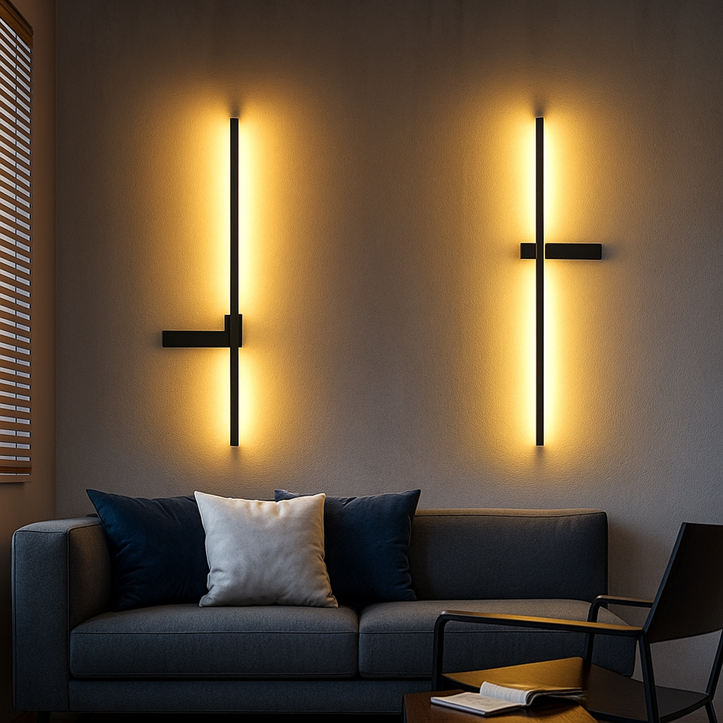 Outdoor Cylinder Column Wall Light, IP65, 60 to 120 cm