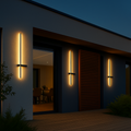 Outdoor Cylinder Column Wall Light, IP65, 60 to 120 cm