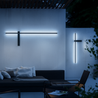 Outdoor Cylinder Column Wall Light, IP65, 60 to 120 cm