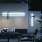 Outdoor Cylinder Column Wall Light, IP65, 60 to 120 cm