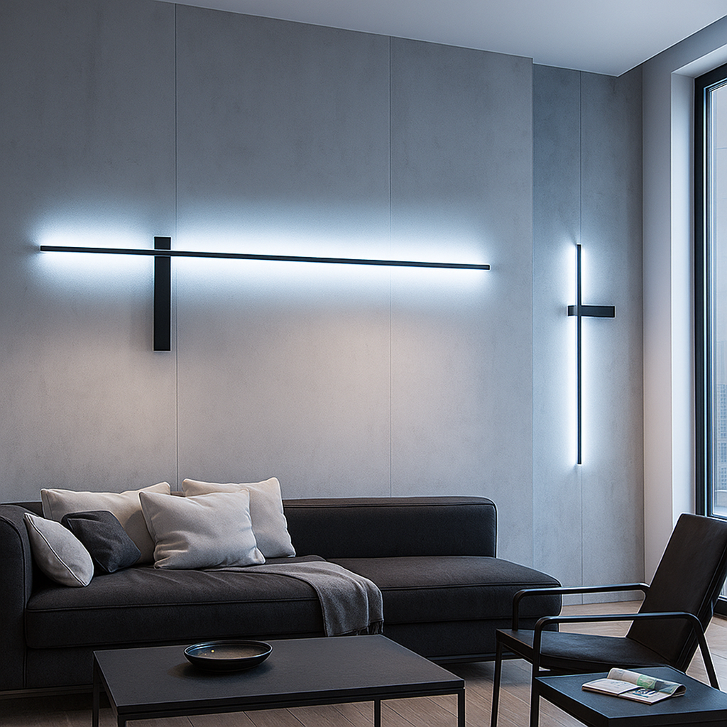 Outdoor Cylinder Column Wall Light, IP65, 60 to 120 cm
