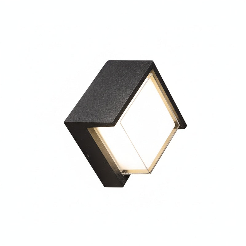 Outdoor Wall Light with Motion Sensor, Square or Round, IP65