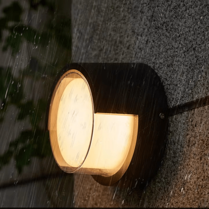 Outdoor Wall Light with Motion Sensor, Square or Round, IP65