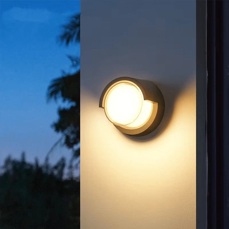 Outdoor Wall Light with Motion Sensor, Square or Round, IP65