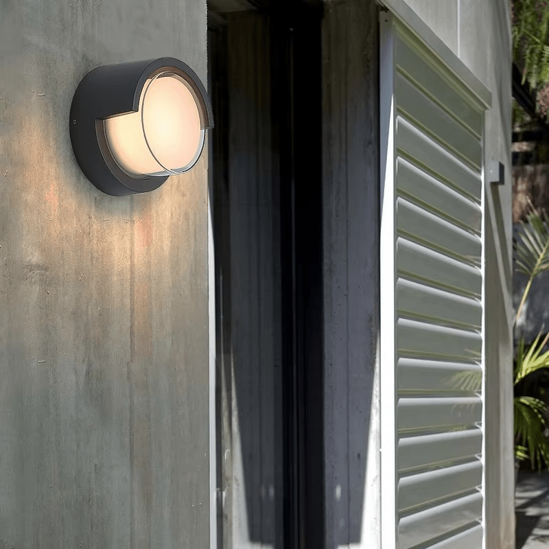 Outdoor Wall Light with Motion Sensor, Square or Round, IP65