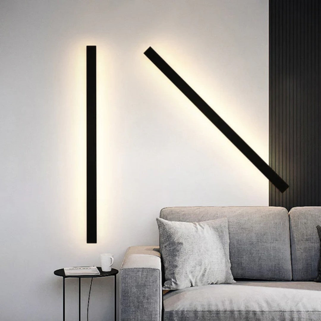 Linear Outdoor LED Wall Light with Motion Sensor, 80 cm