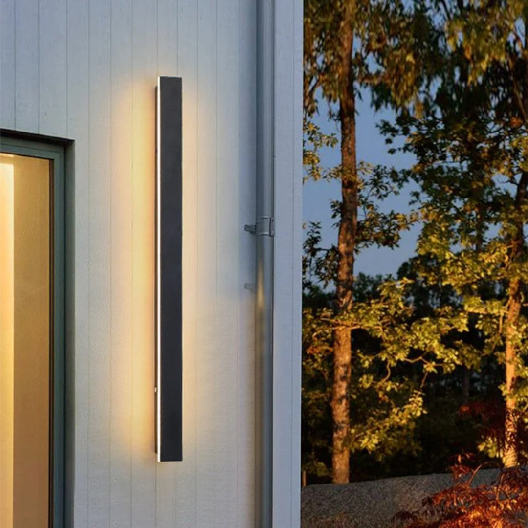 Linear Outdoor LED Wall Light with Motion Sensor, 80 cm