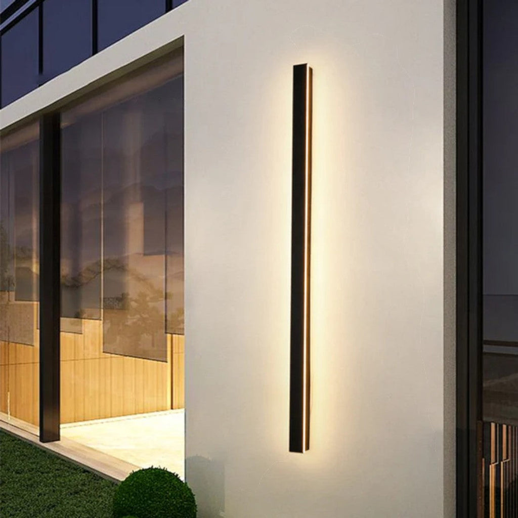 Linear Outdoor LED Wall Light with Motion Sensor, 80 cm