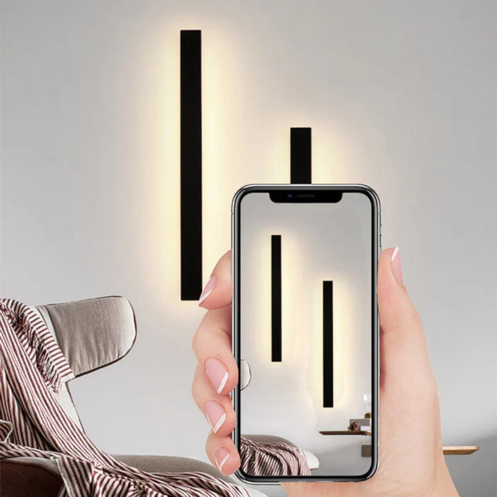 Linear Outdoor LED Wall Light with Motion Sensor, 80 cm