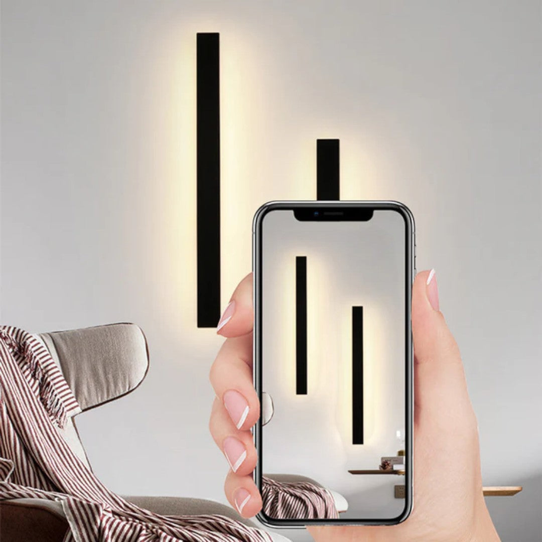 Linear Outdoor LED Wall Light with Motion Sensor, 80 cm
