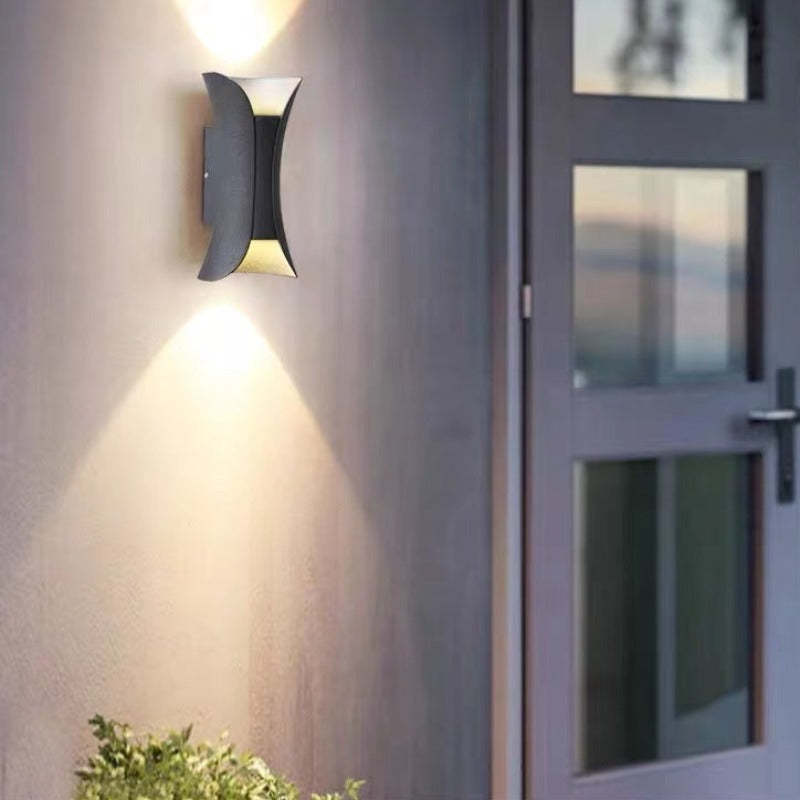 Up Down Outdoor Wall Light, IP65 with Integrated LED