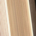Vertically Ribbed Acrylic Outdoor Wall Light, IP68