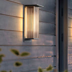 Vertically Ribbed Acrylic Outdoor Wall Light, IP68
