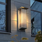 Vertically Ribbed Acrylic Outdoor Wall Light, IP68