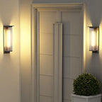 Vertically Ribbed Acrylic Outdoor Wall Light, IP68