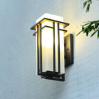 Retro Outdoor Wall Light with Frosted Glass Shade, IP65
