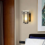 Retro Outdoor Wall Light with Frosted Glass Shade, IP65