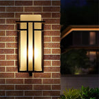 Retro Outdoor Wall Light with Frosted Glass Shade, IP65