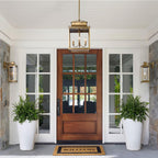 Retro Outdoor Lantern Wall Light with Clear Glass, IP65