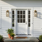 Retro Outdoor Lantern Wall Light with Clear Glass, IP65