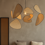 Woven Rattan Pendant Light, LED 3000K, 80 to 120 cm