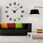 Geometric Roman Numeral Wall Clock, Mirror-Effect Acrylic