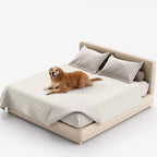 Reversible Quilted Pet Blanket for Beds and Sofas