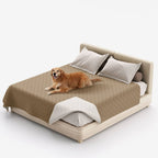 Reversible Quilted Pet Blanket for Beds and Sofas