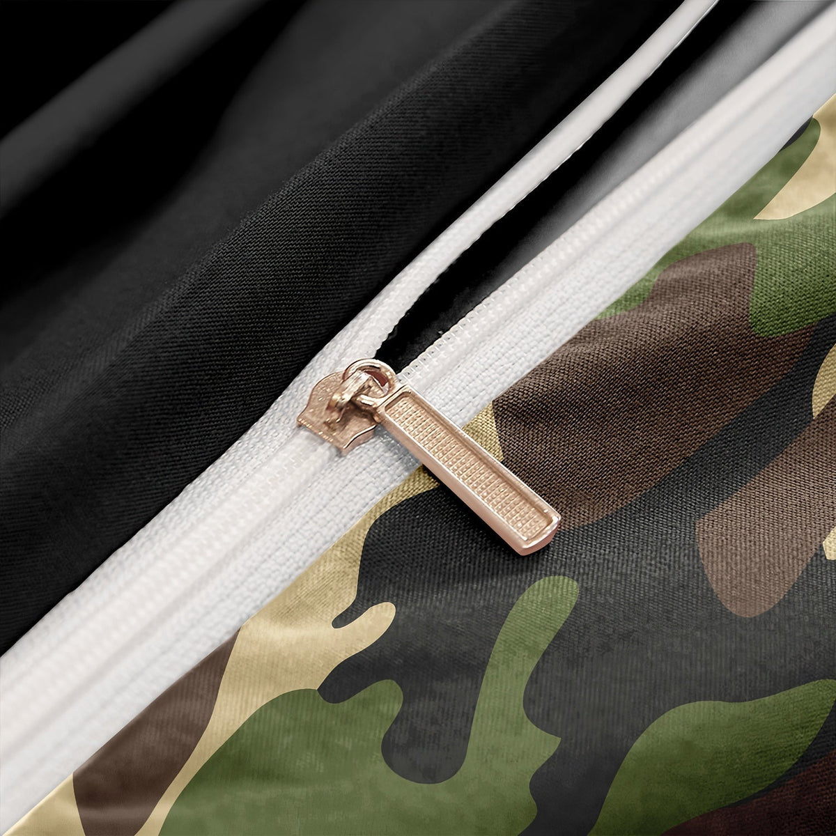 Camouflage Print Duvet Cover Set with Pillowcases