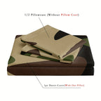 Camouflage Print Duvet Cover Set with Pillowcases