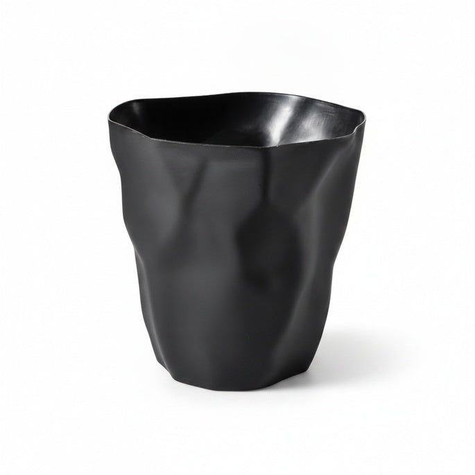 Minimalist Crushed Effect Waste Bin, 26 x 27 cm, Six Colours