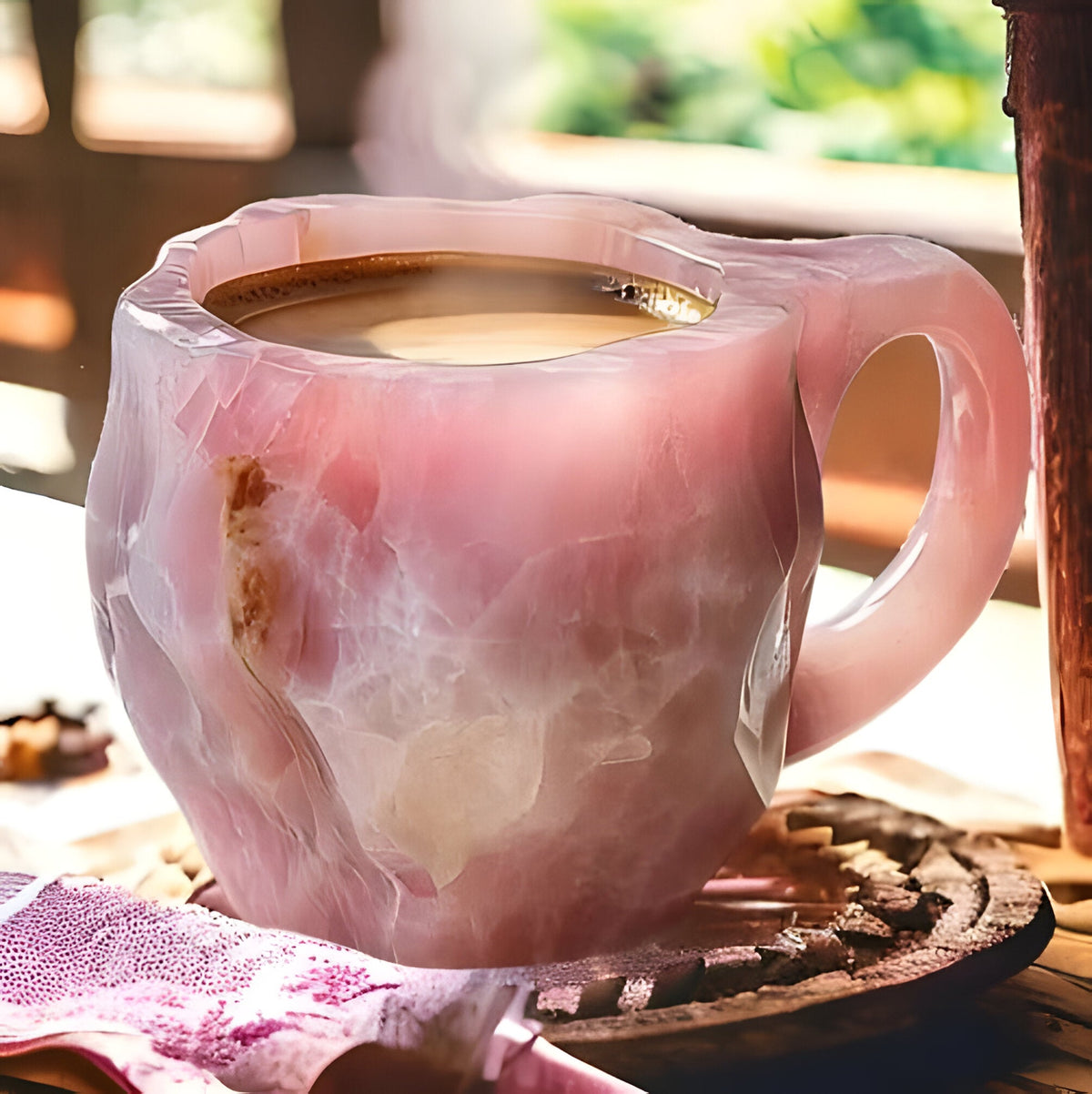 Mineral Crystal Effect Coffee and Tea Mug, Resin