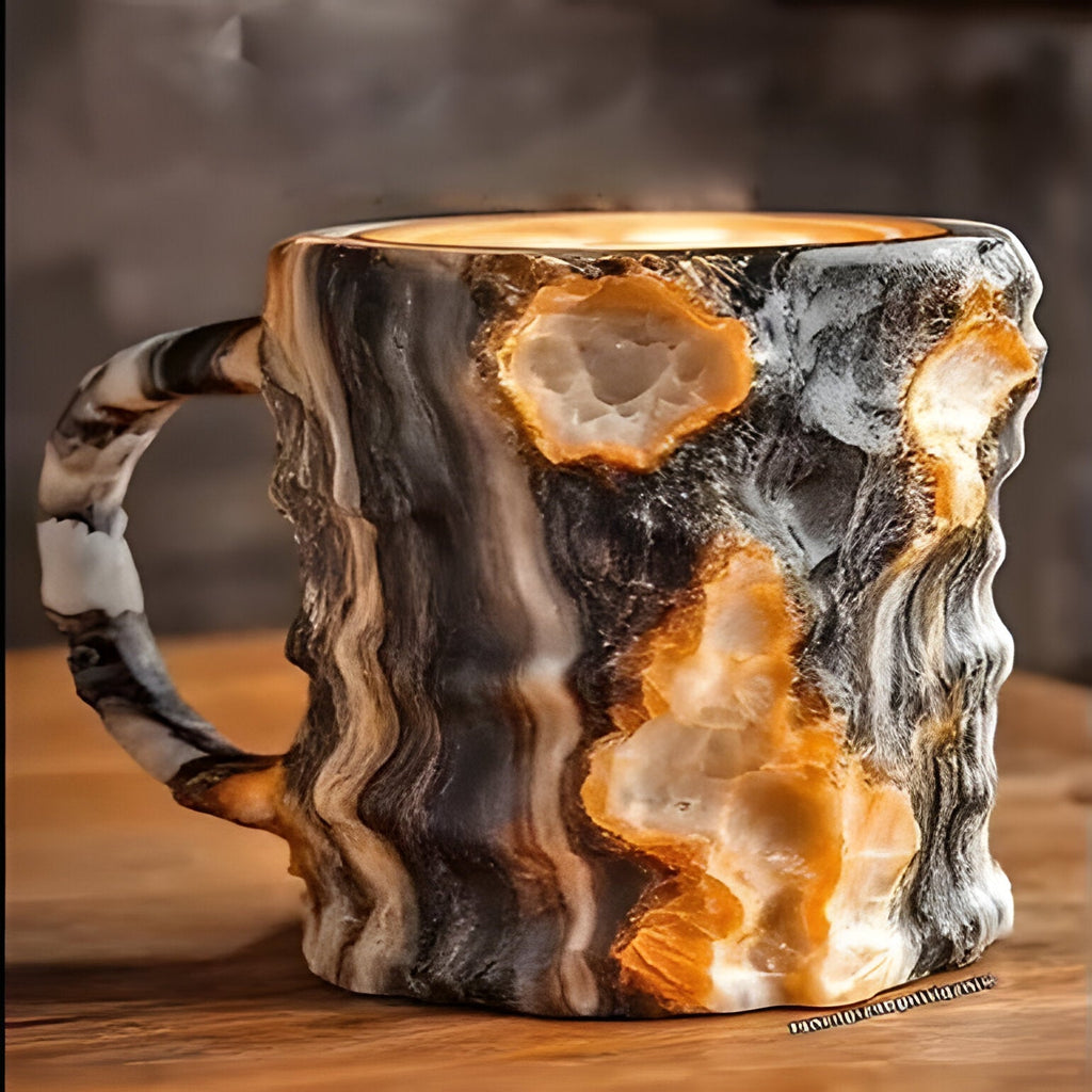 Mineral Crystal Effect Coffee and Tea Mug, Resin