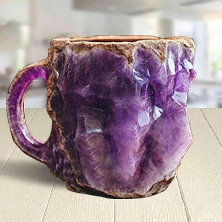 Mineral Crystal Effect Coffee and Tea Mug, Resin
