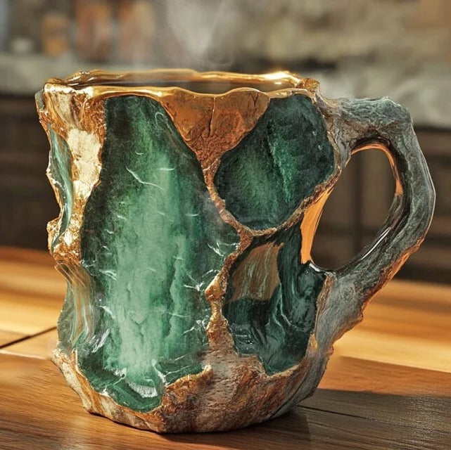 Mineral Crystal Effect Coffee and Tea Mug, Resin