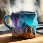 Mineral Crystal Effect Coffee and Tea Mug, Resin