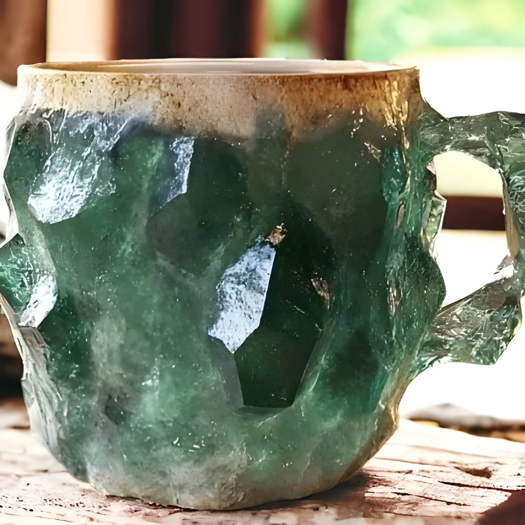 Mineral Crystal Effect Coffee and Tea Mug, Resin