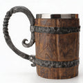 Nordic Viking Tankard, Double-Walled Stainless Steel, 650ml