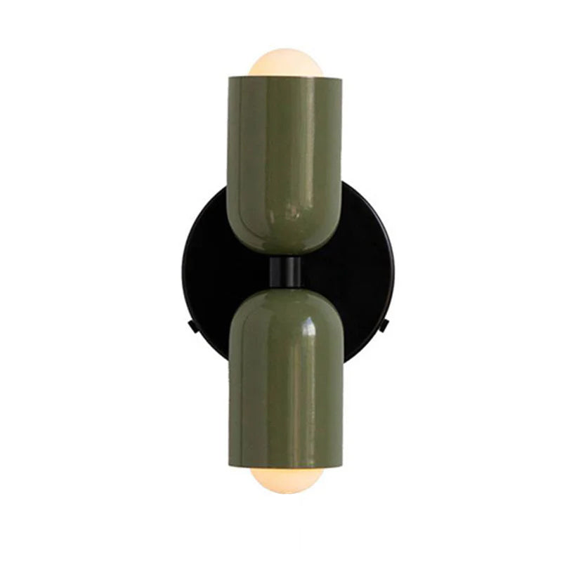 Two-Tone Vertical Wall Light, Up and Down Glow, Bulbs Included