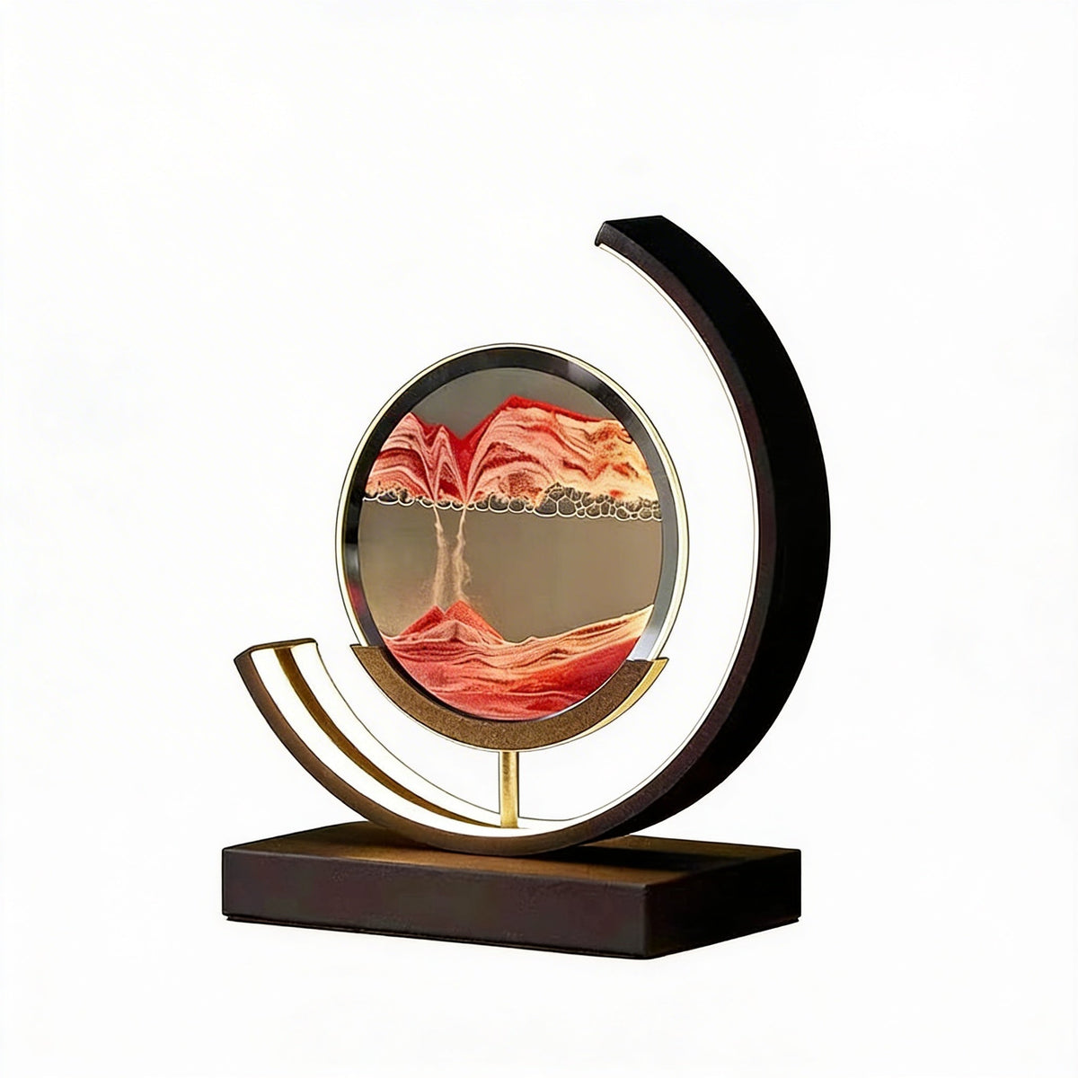 Moving Sand Art Table Lamp with Dimmable LED Light