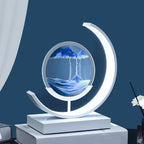 Moving Sand Art Table Lamp with Dimmable LED Light