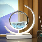 Moving Sand Art Table Lamp with Dimmable LED Light